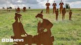 Salisbury Plain: Statue displays warn of military land dangers