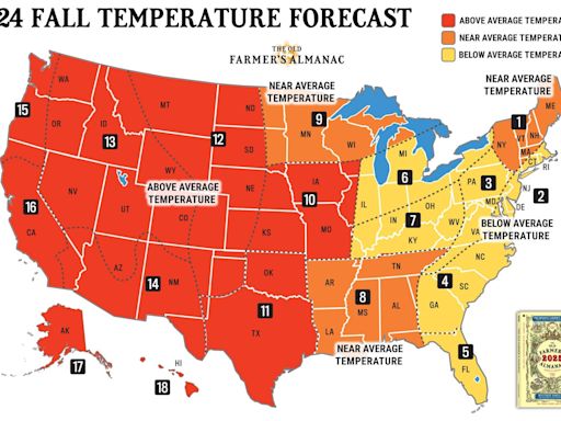 Tired of the heat? Here's what the Old Farmer's Almanac predicts for 2024 fall weather