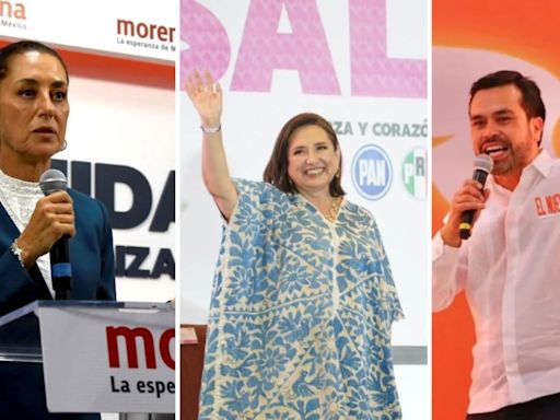 Así marchan las encuestas presidenciales: ¿cómo les va a Xóchitl Gálvez, Claudia Sheinbaum y Máynez?