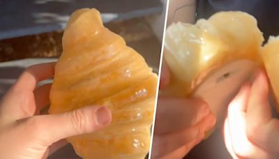 TikToker discovers croissant lamp from Temu is an actual pastry covered in resin