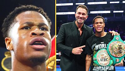 Devin Haney rages at 'fake' Eddie Hearn after being denied free Joshua ticket