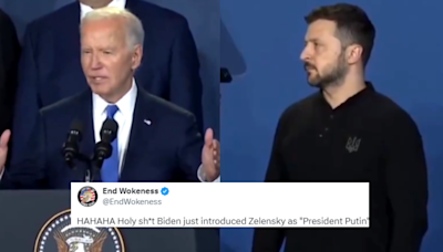 Joe Biden Introduces Ukrainian President Volodymyr Zelensky As 'President Putin'; Triggers Meme Fest