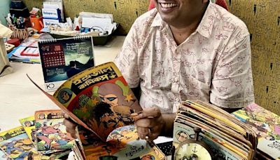 Seller of life insurance in Kolkata keeps comic book characters Phantom and Mandrake alive