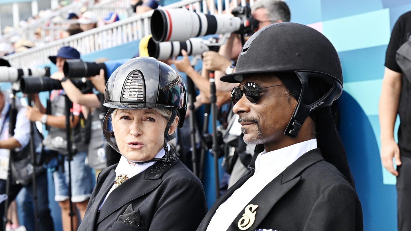 Snoop Dogg and Martha Stewart Style Equestrian Gear at The Olympics