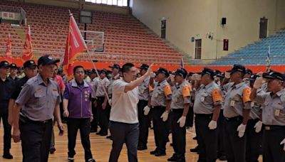 義勇警察大隊校閱演練 市長期許共同守護基隆市治安