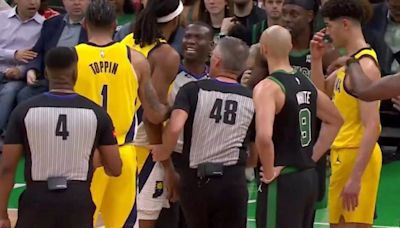 La tensión de los playoffs: discusión en el Celtics-Pacers