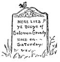 Solomon Grundy (nursery rhyme)