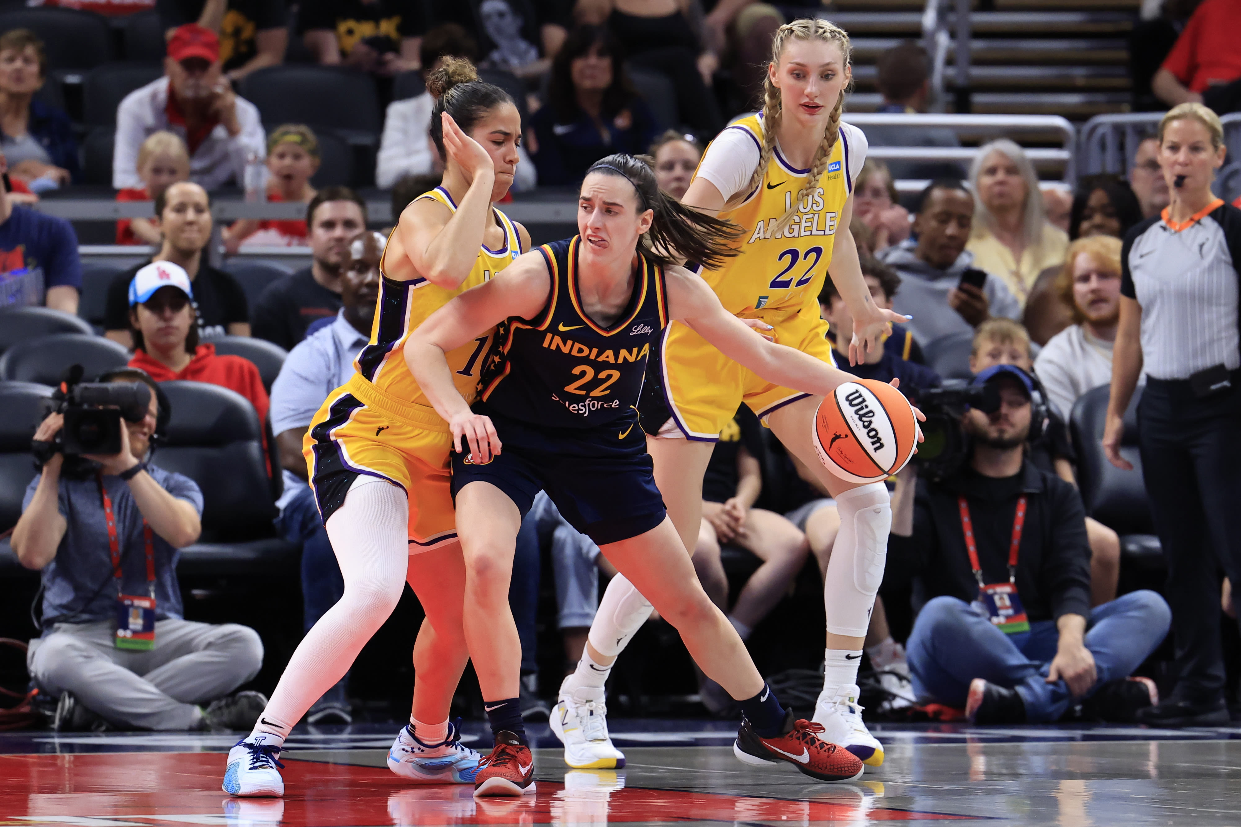 Caitlin Clark outplays Cameron Brink for career-high 30, but red-hot Sparks overwhelm Fever from long distance