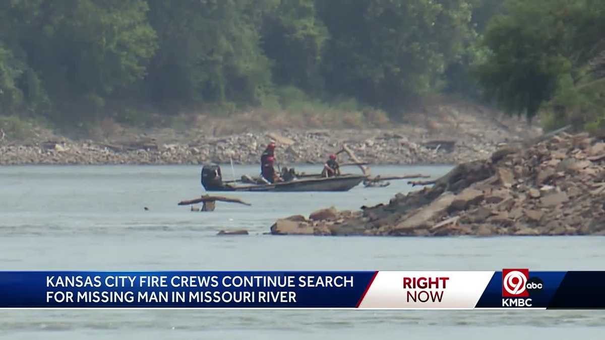 Hope dwindling for friends of missing 25-year-old man seen swept away by Missouri River