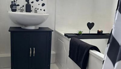 I gave my bathroom a mega makeover on the cheap - my hack saves cash on tiles