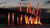 Mario M. Cuomo Bridge lit in orange for hunger relief