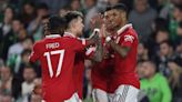 Marcus Rashford scores as Man United beat Real Betis to continue treble trophy hunt