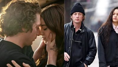 ¿Y Rosalía? Jeremy Allen White se besa con Molly Gordon en cumpleaños de su ex novia