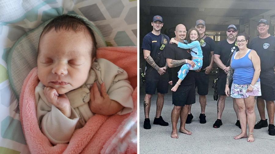 WNY family welcomes ‘Beach House baby’ delivered by firefighters in Outer Banks vacation rental