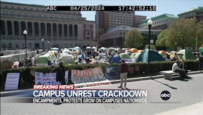 From the ’60s till now, TV news coverage of large-scale university protests doesn’t look so different