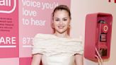 Selena Gomez Embraces Sculptural Design Pearl Crush Cocktail Dress for Rare Beauty Mental Health Summit