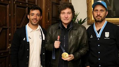 El presidente Javier Milei recibió al “Maligno” Torres, el argentino que ganó la medalla de oro en París