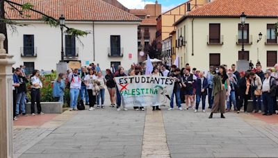 Los estudiantes de la Universidad de Alcalá se suman a las protestas a favor de Palestina