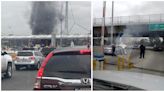 Se incendia auto en garita de San Ysidro