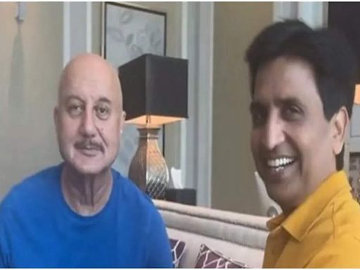 Anupam Kher drops fun video with Kumar Vishwas | Hindi Movie News - Times of India