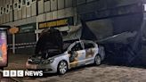 Car driven into Sunderland shop and set alight