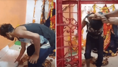 Hilarious! Thief Falls Asleep Near Deity After Stealing Valuables At Madhya Pradesh Temple; Caught Red-Handed Next Morning
