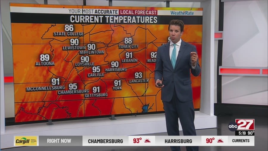 High heat and humidity leads to more storm chances