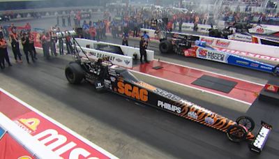 Dragsters ready to roar down the quarter mile at Thunder Valley