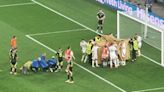 Hungary star treated behind screen as collision brings Szoboszlai to tears