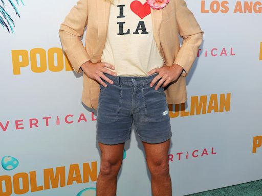 Chris Pine’s Wacky ‘Poolman’ Premiere Outfit Is Proof He’s Still in Character