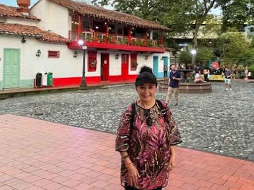 María Antonieta de las Nieves, ‘la Chilindrina’, se comió una bandeja paisa en Medellín