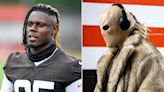 David Njoku Arrives in Full Mask at Cleveland Browns Game After Sustaining Facial Burns