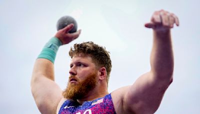 American Ryan Crouser wins third straight Olympic gold medal in shot put