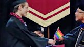 Christian University Grads Hand School President Pride Flags in Protest of Anti-LGBTQ+ Policies