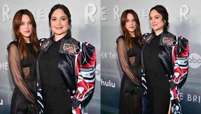 Riley Keough Goes Sheer in Black Dress and Lily Gladstone Nods to Indigenous Culture on the Red Carpet