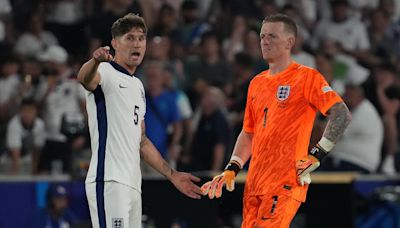 John Stones and Jordan Pickford pass record set by former England star as they make 23rd successive major tournament start against Slovakia