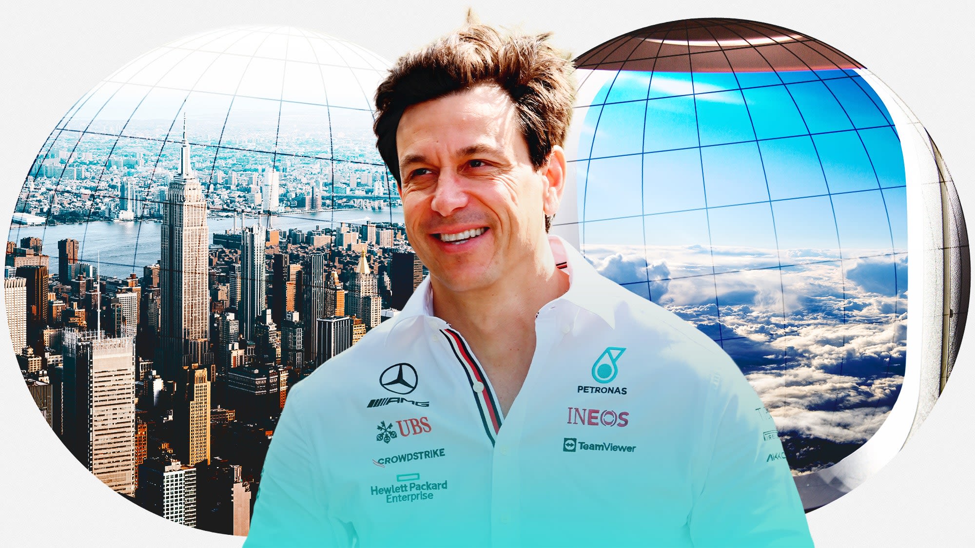 On the Road With Toto Wolff, Who Likes to Spend a 14-Hour Flight in Silence, Just Thinking