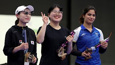 Oh wins women's 10m air pistol gold with record score