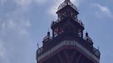 Blackpool Tower fire - live: Police say ‘fire’ at landmark attraction is orange netting