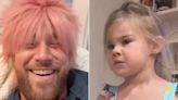 Jason Kelce's Daughter Yells at Travis Kelce for Being 'Naughty' and 'Sneaky' While Wearing Her Dad's Wig