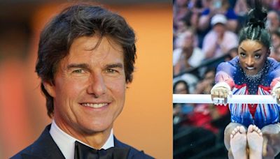 Simone Biles' Uneven Bars Routine Leaves Tom Cruise In Awe