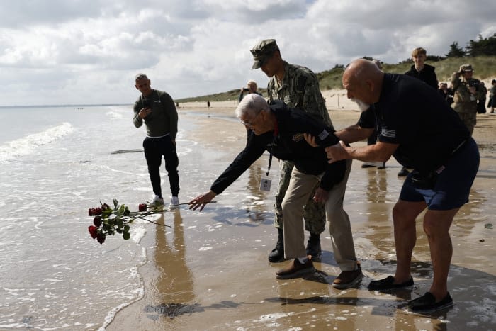 The costs of World War II and the war in Ukraine fuse as Allies remember D-Day without Russia