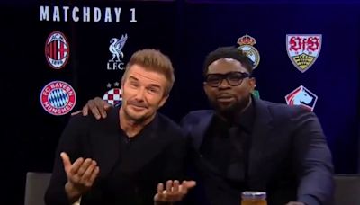 David Beckham hilariously pranks Micah Richards and Jamie Carragher