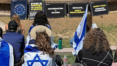 Local leaders gather at UNLV Amphitheatre during rally in support of Jewish students