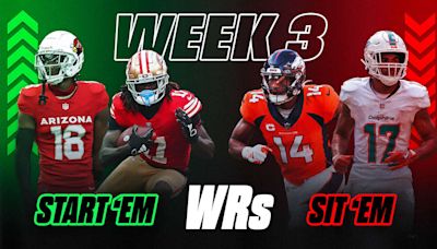 Wide Receiver Start 'Em, Sit 'Em Picks For Fantasy Football Week 3