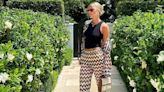 Sofia Richie Grainge’s Zigzag Lounge Pants and Woven Bag Are Perfect for Summer