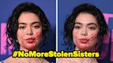 To Call Attention To The Missing And Murdered Indigenous Women Epidemic, Auli'i Cravalho Wore A Red Handprint On Her...