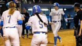...run home run against Georgia in the fifth inning during the NCAA Division I Softball Los Angeles Super Regional at Easton Stadium on May 23, 2024, in...