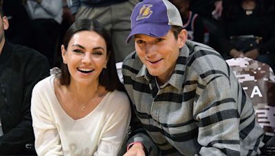 Mila Kunis and Ashton Kutcher's Kids Make Their Public Debut Courtside