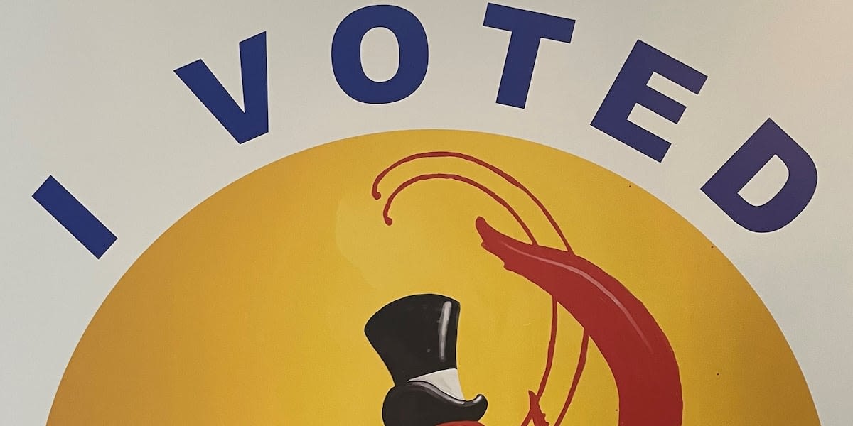 Louisiana unveils new ‘I Voted’ sticker featuring crawfish named “Mark de Ballot”